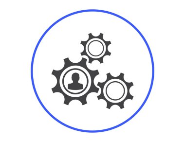 antika arka plan vektör sanat ile dişli simgesini