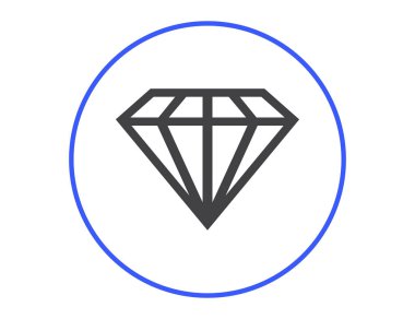 satır elmas vektör simgesi