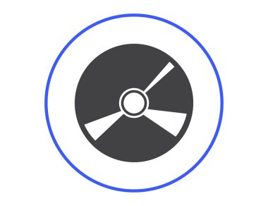 CD simgesini düz vektör