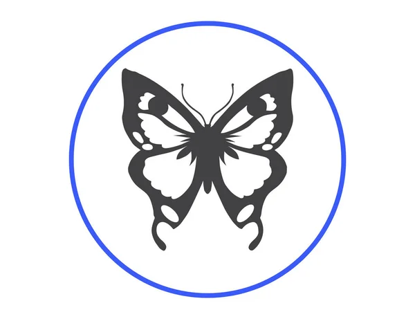 Butterfly Vector Web Icon — Stock Vector