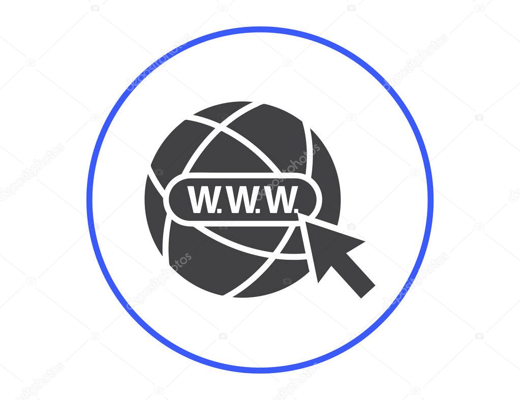 Website vector web Icon. globe icon
