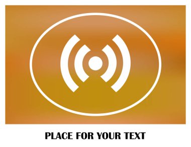 WiFi simge vektör, kablosuz Internet işareti, düz stil grafik ve web tasarımı için