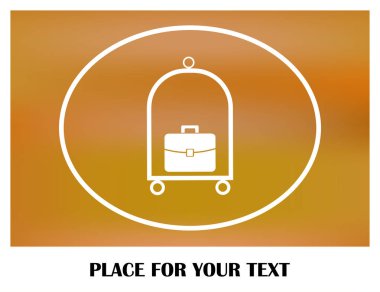 Bagaj vektör web simgesi.