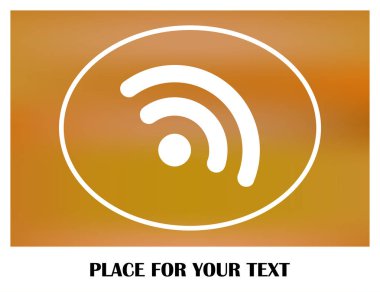 WiFi simge vektör, kablosuz Internet işareti, düz stil grafik ve web tasarımı için