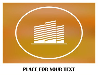 Emlak sembolü. vektör simgesi