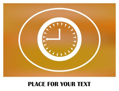 Saat, saat vektör simgesi