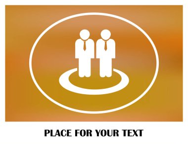 Grup insanlar vektör simgesi