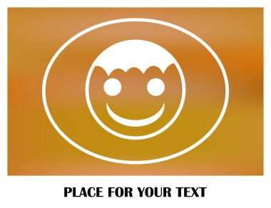 mutlu çocuk, web simgesi. vektör tasarımı