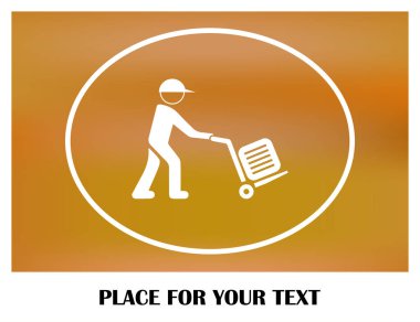 Bagaj olan bir adam çizimi