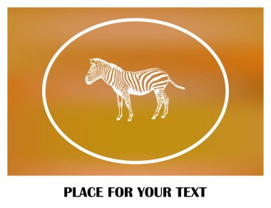 Zebra vektör web simgesi