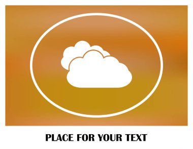 Web uygulamalarında kullanmak için resim iki bulutlar vektör