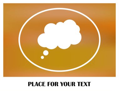 Çizgi roman konuşma balonları ikonu, vektör illüstrasyonu. Düz tasarım biçimi