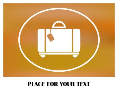 Bagaj vektör web simgesi.