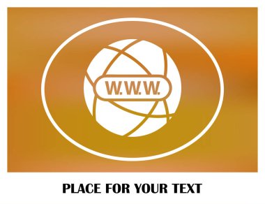 Web sitesi web vektör simgesi. Küre simgesi