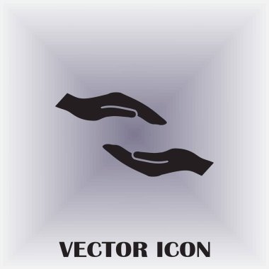 eller simge vektör, düz tasarım en iyi vektör simgesi