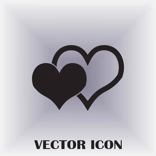 Знак Вектора Сердца Символ Любви Знак Дня Святого Валентина — стоковый вектор