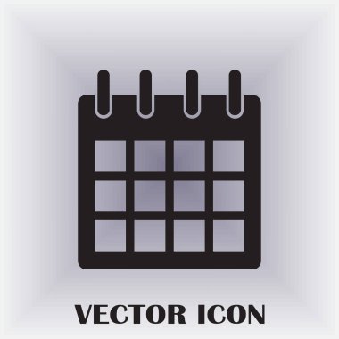 Takvim izole düz Web telefon simgesini