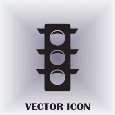 Vektör trafik ışığı simgesi.