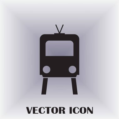 Buharlı lokomotif. Eski demiryolu web simgesi