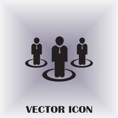 Grup insanlar vektör simgesi