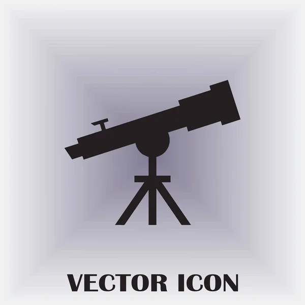 Ícone Vetor Web Telescópio — Vetor de Stock