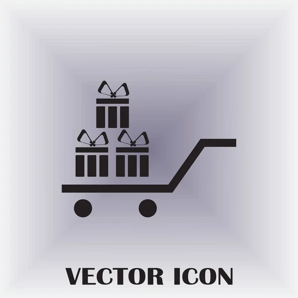 Ícone Web Vetor Presente — Vetor de Stock