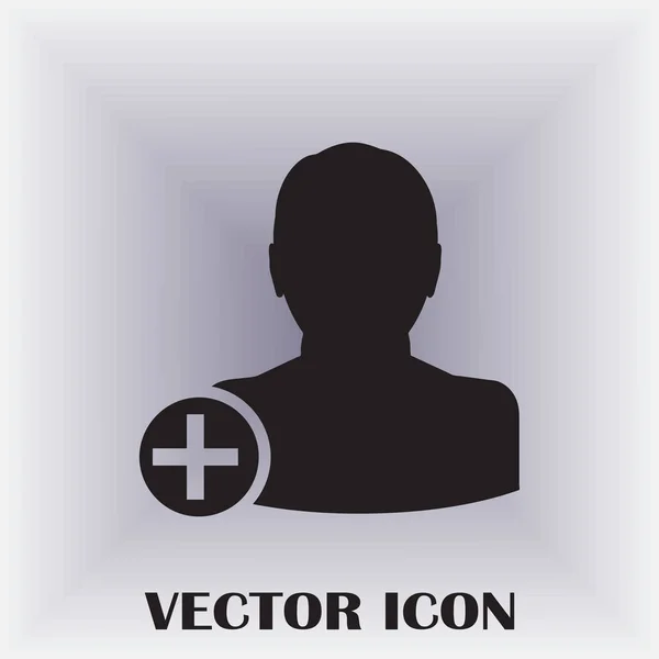 Přidat Ikonu Kamaráda Vektoru — Stockový vektor