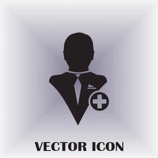 Freund Vektor Symbol Hinzufügen — Stockvektor