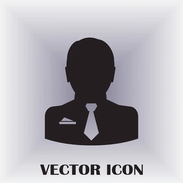 Üzletember Vektor Web Icon — Stock Vector