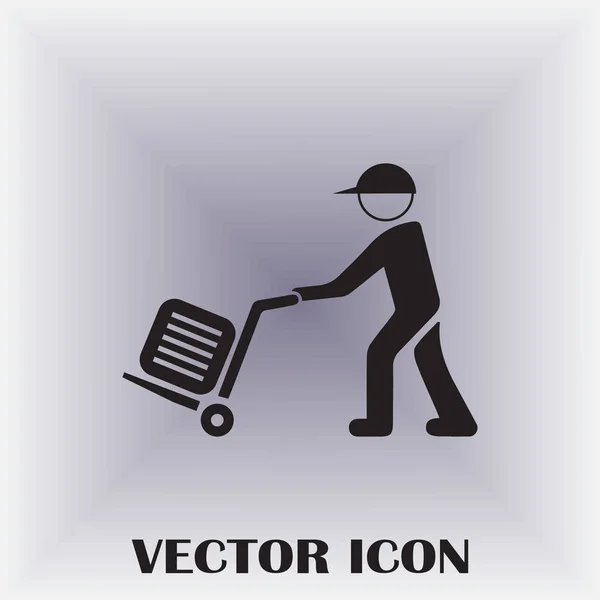 Illustration Man Med Bagage — Stock vektor