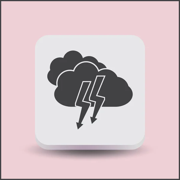 Icono Diseño Plano Idea Creativa Lluvia Ideas — Archivo Imágenes Vectoriales