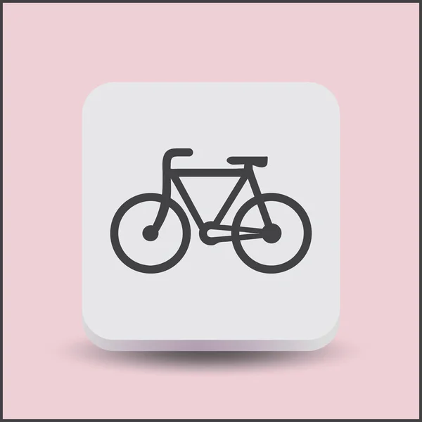 Bike Icon Stock Vector Illustration Flat Design — Stock Vector