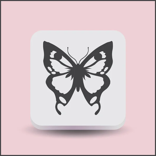 Mariposa Vector Web Icono — Vector de stock