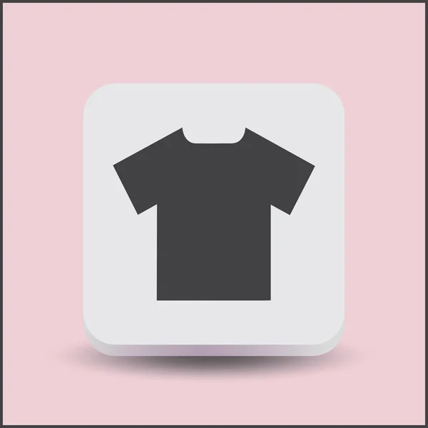 Shirt Web Simge Vektör — Stok Vektör