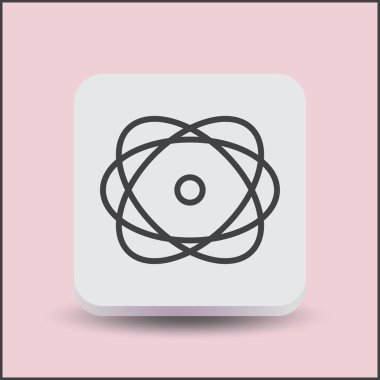 Atom vektör web simgesi