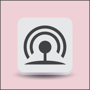 WiFi simge vektör, kablosuz Internet işareti, düz stil grafik ve web tasarımı için