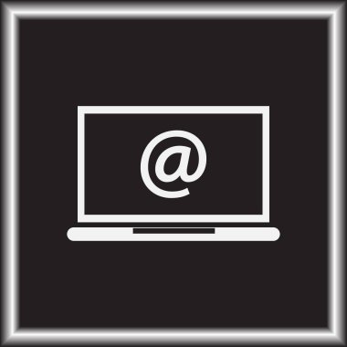 dizüstü bilgisayar kutsal kişilerin resmi içinde e-posta