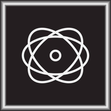 Atom vektör web simgesi