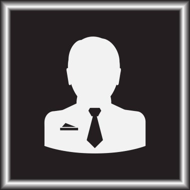 İşadamı vektör web simgesi