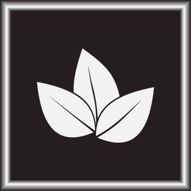 Yaprak ikonu vektör illüstrasyonu