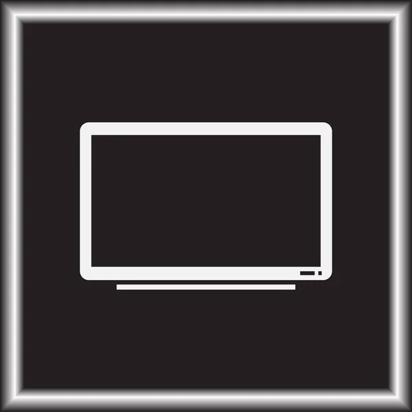 Ícone Estilo Moderno Plana Símbolo Televisão Para Seu Web Site — Vetor de Stock