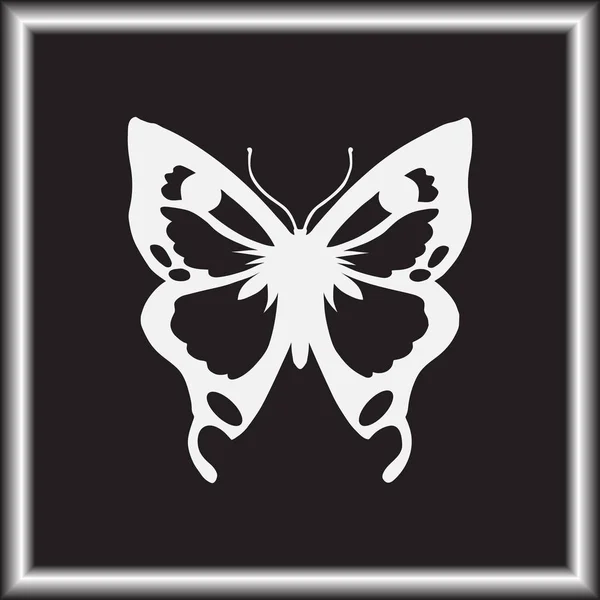 Mariposa Vector Web Icono — Vector de stock