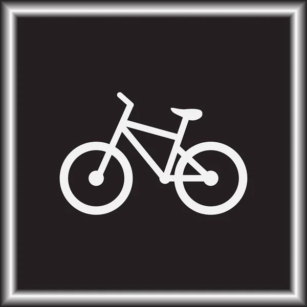 Icône Vélo Illustration Vectorielle Dessin Plat — Image vectorielle