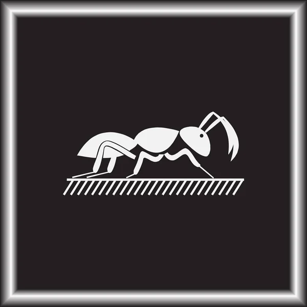 Ikona Ant Owad Znak — Wektor stockowy