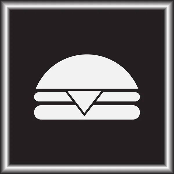 Hamburger Ikone Webdesign — Stockvektor
