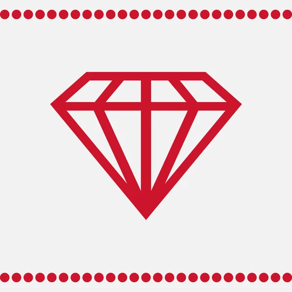 Dimond Vektor Web Icon — Stockvektor