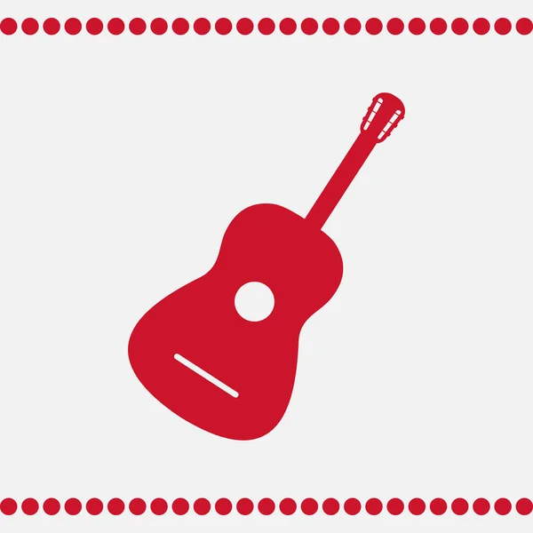 Ikon Web Gitar Akustik - Stok Vektor