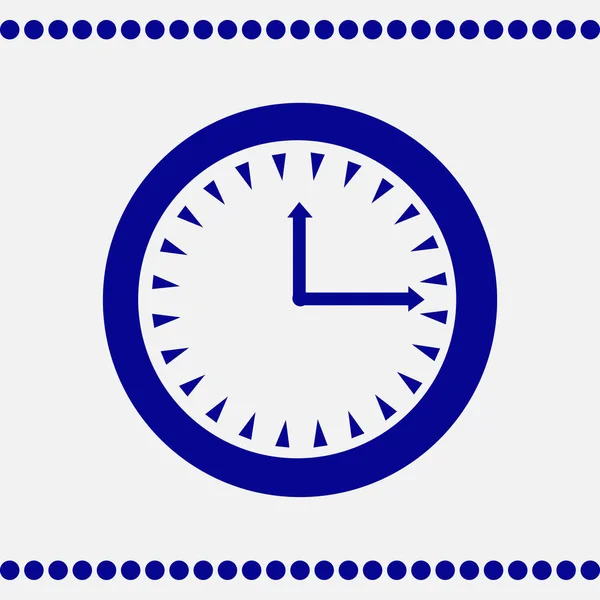 Clock Time Vector Icon — Stock Vector