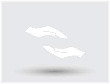 eller simge vektör, düz tasarım en iyi vektör simgesi