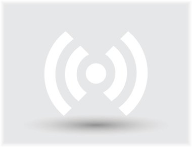 WiFi simge vektör, kablosuz Internet işareti, düz stil grafik ve web tasarımı için